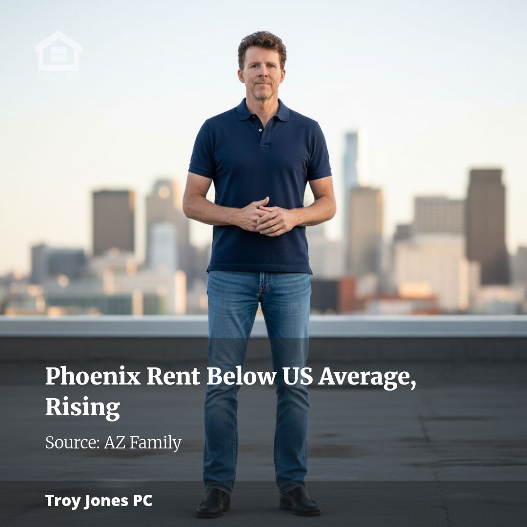 Phoenix rent is below the national average — but still climbing